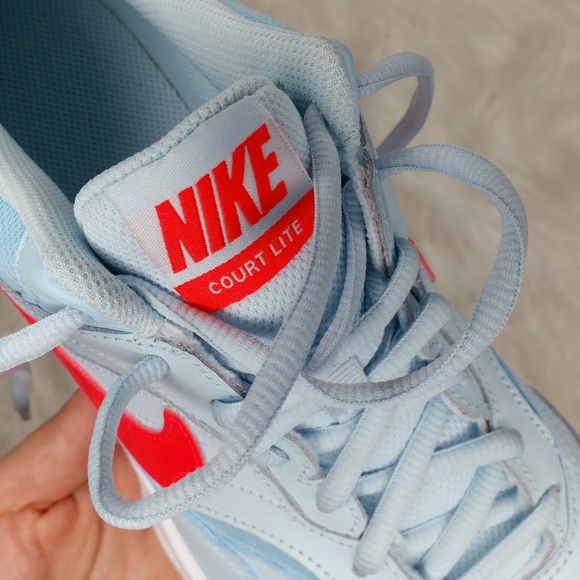 Nike Shoes - Nike Court Lite Outdoor Tennis Shoes Light Blue
